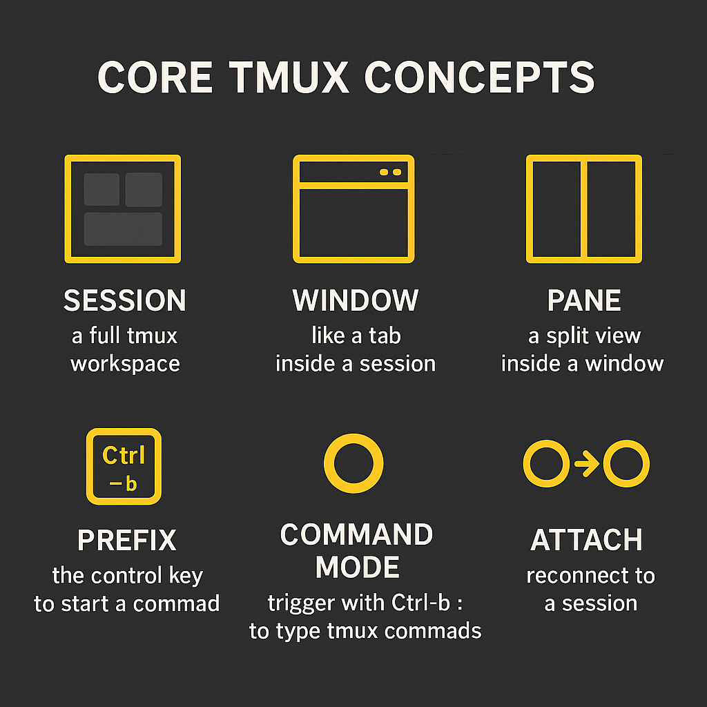Tmux Core Commands